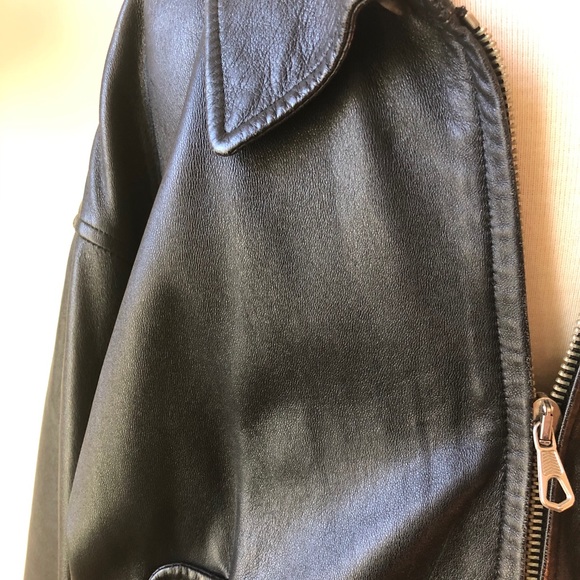 Men’s Bally Leather Bomber Jacket - Picture 3 of 12